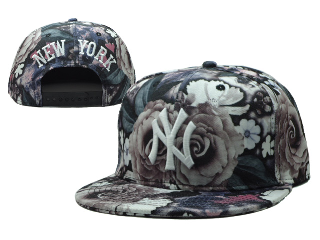 MLB New York Yankees NE Snapback Hat #155